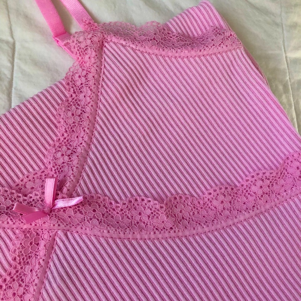 H&M Light Pink Ribbed Dress